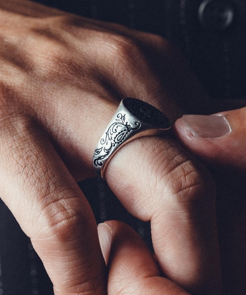 Subciety(サブサエティ)の「College ring(リング・メンズ・シルバー/ゴールド・15号/17号/19号/21号)」の4枚目の写真