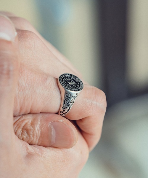 Subciety(サブサエティ)の「College ring(リング・メンズ・シルバー/ゴールド・15号/17号/19号/21号)」の6枚目の写真