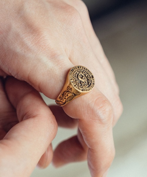 Subciety(サブサエティ)の「College ring(リング・メンズ・シルバー/ゴールド・15号/17号/19号/21号)」の13枚目の写真