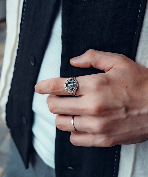 Subciety(サブサエティ)の「College ring(リング・メンズ・シルバー/ゴールド・15号/17号/19号/21号)」の8枚目の写真