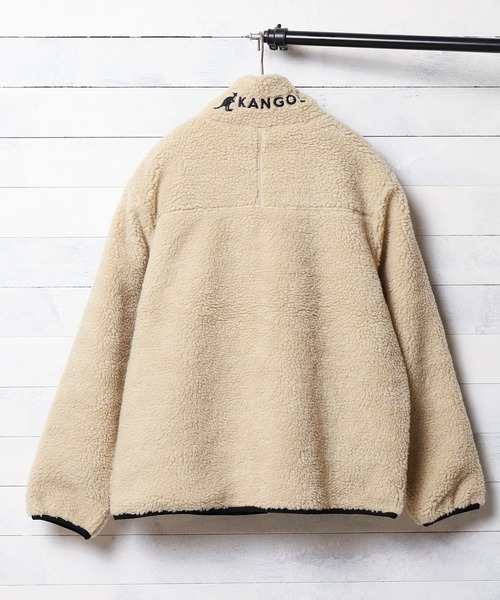 KANGOL(カンゴール)の「【RES】【KANGOL】ハイネック ボアジップジャケット(ブルゾン・レディース・ホワイト/ベージュ/ブラック/ライトパープル/ダークグリーン/その他3/モカ/その他・LARGE/MEDIUM/X-LARGE)」の14枚目の写真