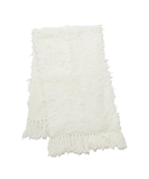 SNIDEL（スナイデル）の「ファーロングマフラー（マフラー・レディース・アイボリー/ライトピンク/ネイビー・F）」の12枚目の写真