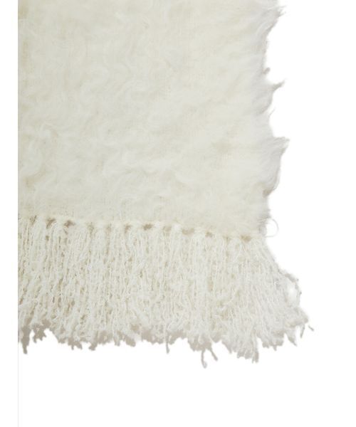 SNIDEL（スナイデル）の「ファーロングマフラー（マフラー・レディース・アイボリー/ライトピンク/ネイビー・F）」の14枚目の写真