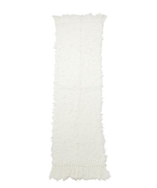 SNIDEL（スナイデル）の「ファーロングマフラー（マフラー・レディース・アイボリー/ライトピンク/ネイビー・F）」の15枚目の写真