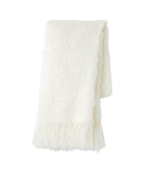 SNIDEL（スナイデル）の「ファーロングマフラー（マフラー・レディース・アイボリー/ライトピンク/ネイビー・F）」の21枚目の写真