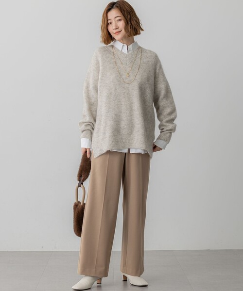 セール】モヘヤミックススパングル Vネック ニット（ニット/セーター