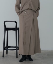 GALLEST | Timeless|ベルテッドロングスカート【セットアップ対応】(スカート)