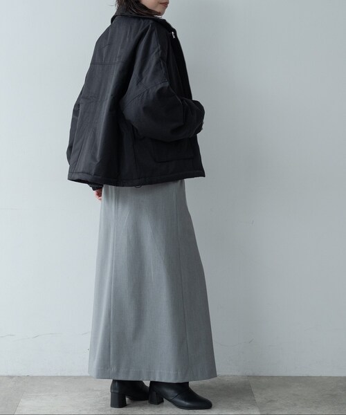 GALLEST（ギャレスト）の「Timeless｜ベルテッドロングスカート【セットアップ対応】（スカート・レディース・チャコールグレー/ベージュ/ライトグレー・40/34/36/38）」の5枚目の写真