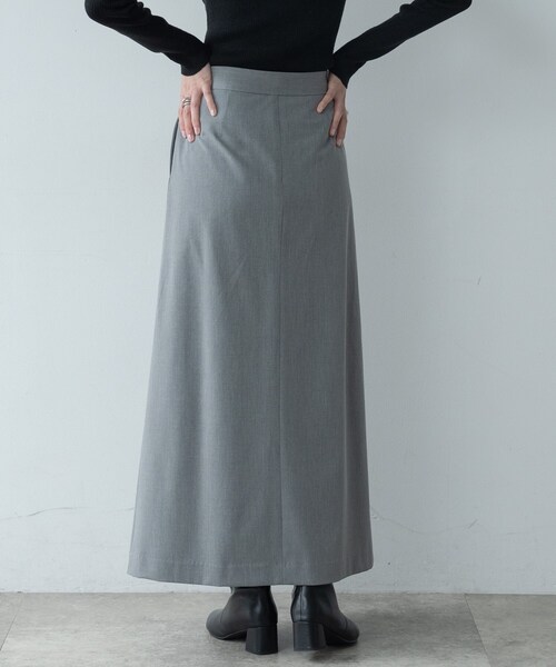 GALLEST（ギャレスト）の「Timeless｜ベルテッドロングスカート【セットアップ対応】（スカート・レディース・チャコールグレー/ベージュ/ライトグレー・40/34/36/38）」の7枚目の写真