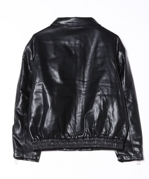 gossip!ロサンゼルス(ゴシップロサンゼルス)の「ジップアップ PUレザールーズジャケット(ライダースジャケット・レディース・ブラウン/ブラック・M/L)」の19枚目の写真