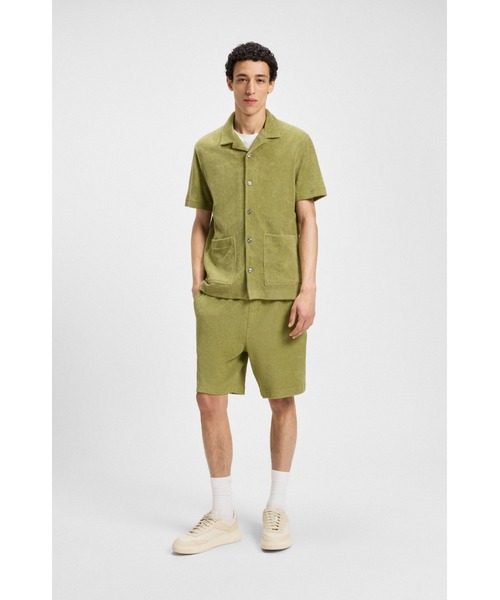 BOSS(ボス)の「レギュラーフィットシャツ コットンタオル(ポロシャツ・メンズ・ダークブルー/ダークグリーン・L/XL/XXXL/XS/XXL/M/S)」の8枚目の写真