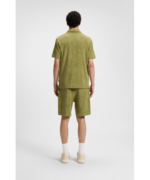 BOSS(ボス)の「レギュラーフィットシャツ コットンタオル(ポロシャツ・メンズ・ダークブルー/ダークグリーン・L/XL/XXXL/XS/XXL/M/S)」の9枚目の写真