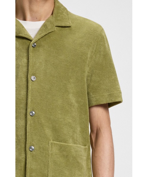 BOSS(ボス)の「レギュラーフィットシャツ コットンタオル(ポロシャツ・メンズ・ダークブルー/ダークグリーン・L/XL/XXXL/XS/XXL/M/S)」の7枚目の写真