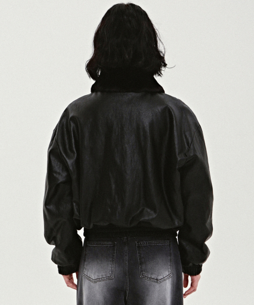 NICK&NICOLE(ニックアンドニコール)の「NICOLE FUR LEATHER MUSTANG_BLACK(ムートンコート・レディース・その他・FREE)」の3枚目の写真