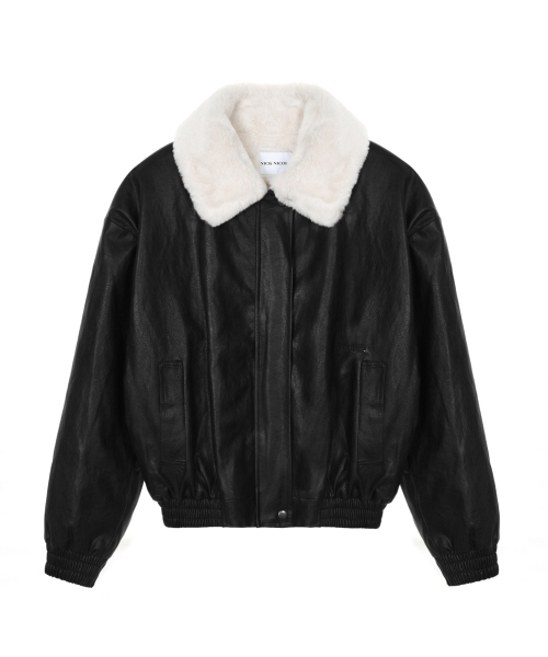 NICK&NICOLE(ニックアンドニコール)の「NICOLE FUR LEATHER MUSTANG_BLACK(ムートンコート・レディース・その他・FREE)」の4枚目の写真