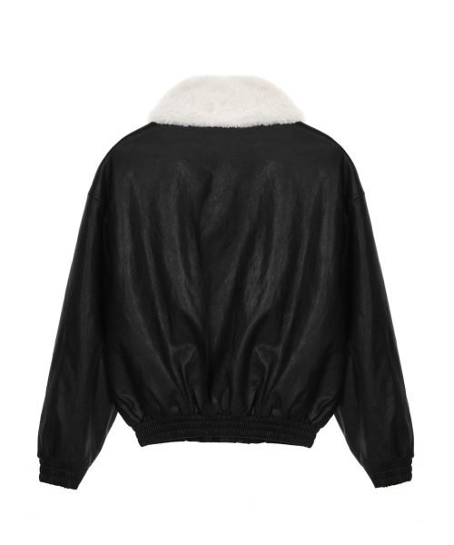 NICK&NICOLE(ニックアンドニコール)の「NICOLE FUR LEATHER MUSTANG_BLACK(ムートンコート・レディース・その他・FREE)」の5枚目の写真