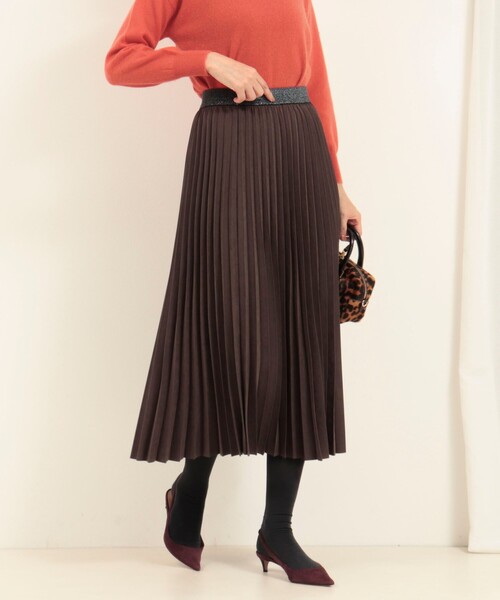 MICO COULIER(ミコクリエ)の「ピーチアコーディオンプリーツスカート(スカート・レディース・ブラウン/チャコールグレー・38/36)」の22枚目の写真