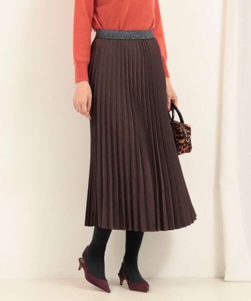 MICO COULIER(ミコクリエ)の「ピーチアコーディオンプリーツスカート(スカート・レディース・ブラウン/チャコールグレー・38/36)」の21枚目の写真