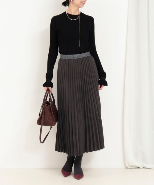 MICO COULIER(ミコクリエ)の「ピーチアコーディオンプリーツスカート(スカート・レディース・ブラウン/チャコールグレー・38/36)」の20枚目の写真