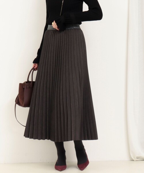 MICO COULIER(ミコクリエ)の「ピーチアコーディオンプリーツスカート(スカート・レディース・ブラウン/チャコールグレー・38/36)」の19枚目の写真