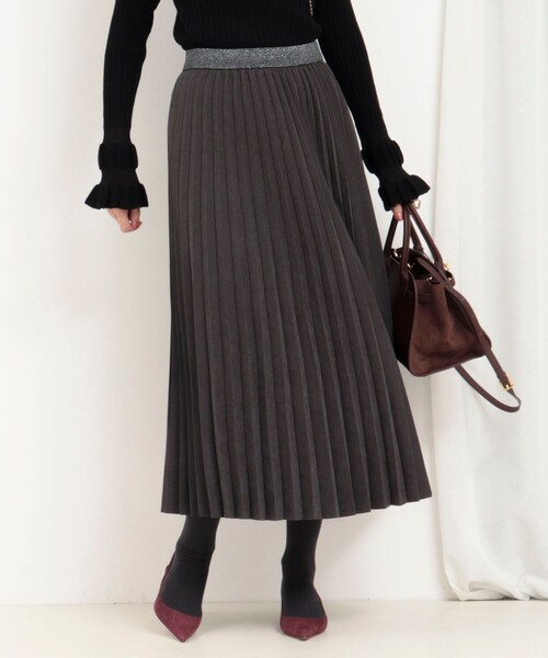MICO COULIER(ミコクリエ)の「ピーチアコーディオンプリーツスカート(スカート・レディース・ブラウン/チャコールグレー・38/36)」の17枚目の写真
