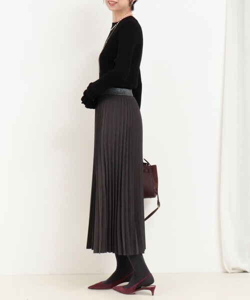 MICO COULIER(ミコクリエ)の「ピーチアコーディオンプリーツスカート(スカート・レディース・ブラウン/チャコールグレー・38/36)」の16枚目の写真