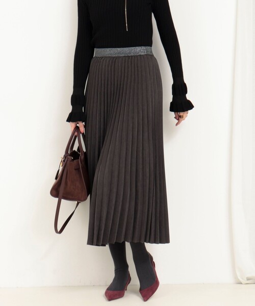 MICO COULIER(ミコクリエ)の「ピーチアコーディオンプリーツスカート(スカート・レディース・ブラウン/チャコールグレー・38/36)」の15枚目の写真