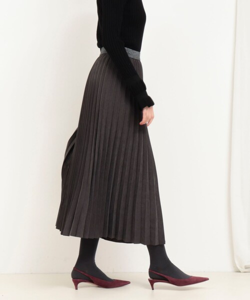 MICO COULIER(ミコクリエ)の「ピーチアコーディオンプリーツスカート(スカート・レディース・ブラウン/チャコールグレー・38/36)」の14枚目の写真