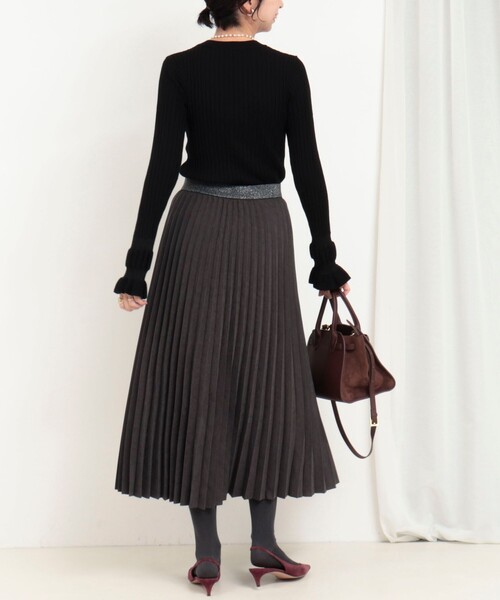 MICO COULIER(ミコクリエ)の「ピーチアコーディオンプリーツスカート(スカート・レディース・ブラウン/チャコールグレー・38/36)」の13枚目の写真