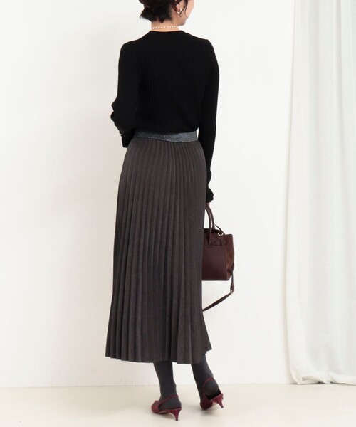MICO COULIER(ミコクリエ)の「ピーチアコーディオンプリーツスカート(スカート・レディース・ブラウン/チャコールグレー・38/36)」の12枚目の写真