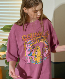 CPGN STUDIO（コンパーニョ）の「Hoppi Trio Pigment Short Sleeve Tee Dusty Pink（Tシャツ/カットソー・メンズ）」