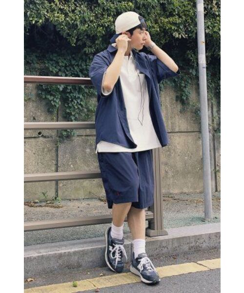 F.ILLUMINATE(フィルミネイト)の「CITYBOY BIG OVER OXFORD HALF SLEEVE SHIRT - NAVY(シャツ/ブラウス・レディース・その他・MEDIUM)」の13枚目の写真