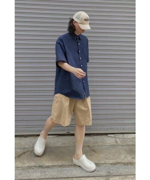F.ILLUMINATE(フィルミネイト)の「CITYBOY BIG OVER OXFORD HALF SLEEVE SHIRT - NAVY(シャツ/ブラウス・レディース・その他・MEDIUM)」の16枚目の写真
