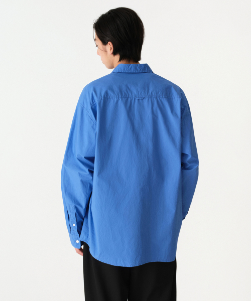 MUSINSA STANDARD（ムシンサスタンダード）の「リラックスドウォッシュドポプリンシャツ[ダスティブルー]（シャツ/ブラウス・メンズ・その他・X-LARGE/XX-LARGE/SMALL/MEDIUM/LARGE）」の3枚目の写真