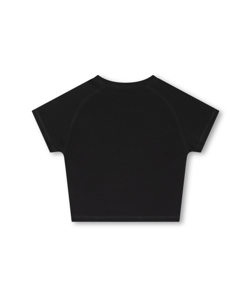 MOAA(モア)の「パネルシームクロップTシャツ(ブラック)(Tシャツ/カットソー・レディース・その他・SMALL/MEDIUM)」の3枚目の写真