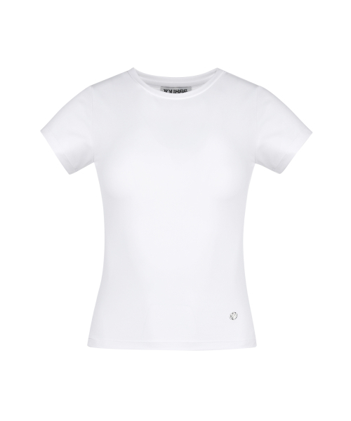 YOUHEE(ユヒ)の「BASIC T-SHIRTS WHITE(Tシャツ/カットソー・レディース・その他・SMALL/MEDIUM)」の2枚目の写真