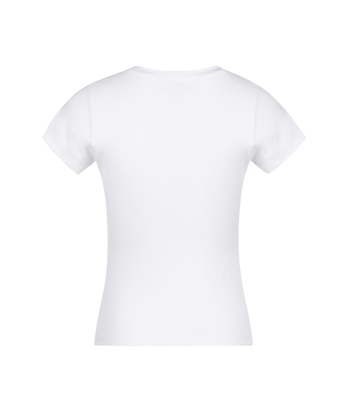 YOUHEE(ユヒ)の「BASIC T-SHIRTS WHITE(Tシャツ/カットソー・レディース・その他・SMALL/MEDIUM)」の3枚目の写真