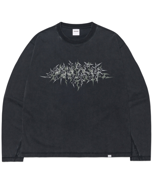 NOMANUAL(NOMANUAL)の「BEHEMOTH LONG SLEEVE TEE - WASHED BLACK(Tシャツ/カットソー・レディース・その他・MEDIUM/LARGE/X-LARGE)」の1枚目の写真