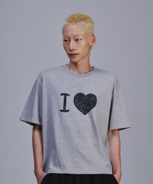 SCALLYWAG（スカリーワグ）の「アイラブクロップTシャツ[グレー]（Tシャツ/カットソー・レディース・その他・LARGE/SMALL/MEDIUM）」の2枚目の写真