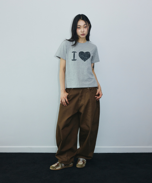 SCALLYWAG（スカリーワグ）の「アイラブクロップTシャツ[グレー]（Tシャツ/カットソー・レディース・その他・LARGE/SMALL/MEDIUM）」の10枚目の写真