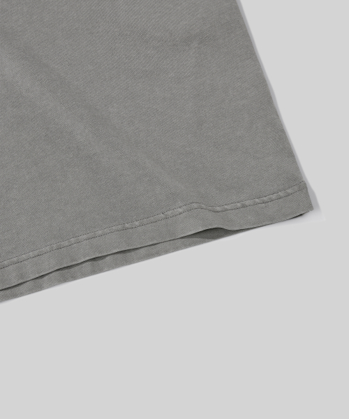Verdnt（バーダント）の「オリジナルバードロゴ刺繍Tシャツ[ガーメントグレー]（Tシャツ/カットソー・レディース・ライトグレー・SMALL/MEDIUM/LARGE）」の5枚目の写真