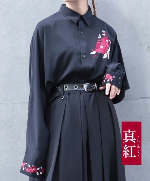 椿刺繍シャツ（シャツ/ブラウス）｜REZEN（リゼン）のファッション通販