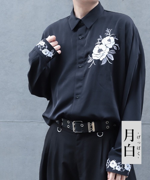 セール】椿刺繍シャツ（シャツ/ブラウス）｜REZEN（リゼン）の