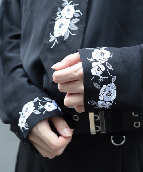 セール】椿刺繍シャツ（シャツ/ブラウス）｜REZEN（リゼン）の