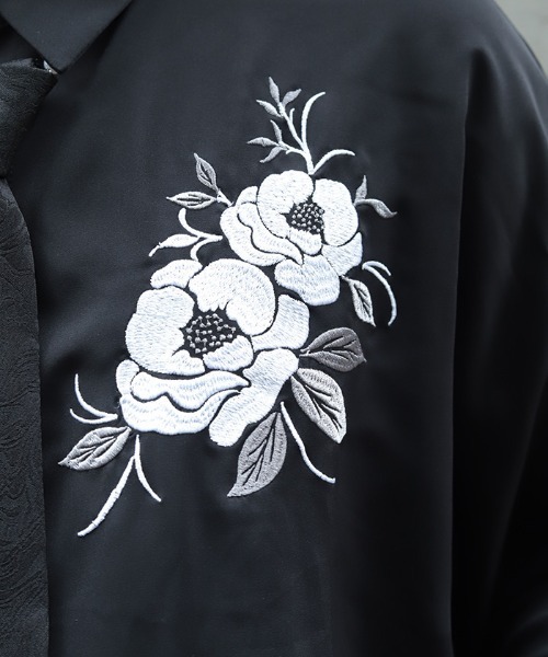REZEN(リゼン)の「椿刺繍シャツ(シャツ/ブラウス・メンズ・ブルーパープル/ライトグレー/ローズ・LARGE/MEDIUM)」の17枚目の写真