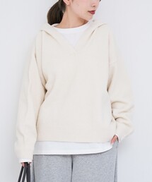 coen（コーエン）の「フラッフィーフーディニット（WEB限定カラーあり）（ニット/セーター）」