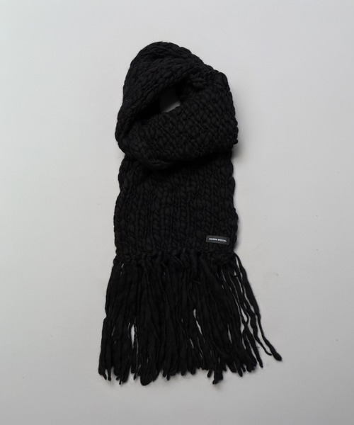 UNISEX》Volume Yarn Fringe Scarf/ボリュームヤーンフリンジマフラー