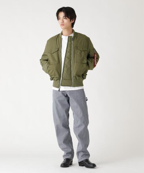 Alpha Industries(アルファインダストリーズ)の「Alpha Industries/アルファインダストリーズ/MA-1 MIXED COTTON FLIGHT JACKET/エムエーワン ミックスド コットン フライト ジャケット(MA-1・メンズ・ブラック/オリーブ系・L/M/XL/2XL)」の14枚目の写真