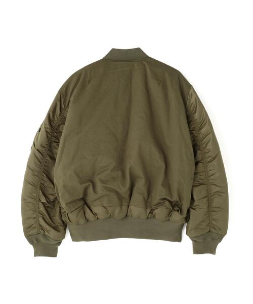 Alpha Industries(アルファインダストリーズ)の「Alpha Industries/アルファインダストリーズ/MA-1 MIXED COTTON FLIGHT JACKET/エムエーワン ミックスド コットン フライト ジャケット(MA-1・メンズ・ブラック/オリーブ系・L/M/XL/2XL)」の16枚目の写真