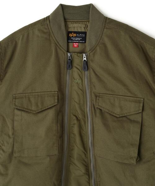 Alpha Industries(アルファインダストリーズ)の「Alpha Industries/アルファインダストリーズ/MA-1 MIXED COTTON FLIGHT JACKET/エムエーワン ミックスド コットン フライト ジャケット(MA-1・メンズ・ブラック/オリーブ系・L/M/XL/2XL)」の20枚目の写真